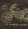 Modelo de camiseta diseñado por el viajero e ilustrador Jorge Sierra para Simbiose Clothing